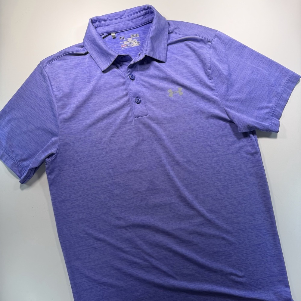 Under‎ Armor Active Golf Polo Men's Boys S Blue Purple